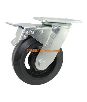 如何检查脚轮轮胎的磨损情况？磨损极限标志在哪里