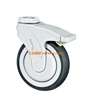 万向脚轮的“角度密码”：旋转轴垂直安装与360°灵活转向的工程哲学