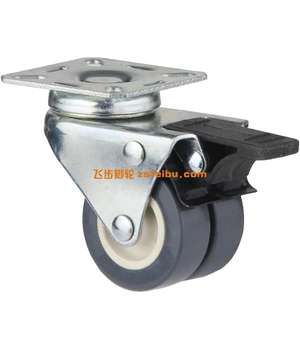 规格为轻型PU，TPR双轮的产品,编号B6652007-2