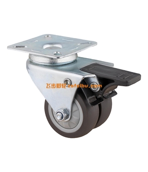 规格为轻型PU，TPR双轮的产品,编号B2876008-2