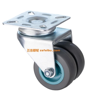 规格为轻型PU，TPR双轮的产品,编号B6328008-2