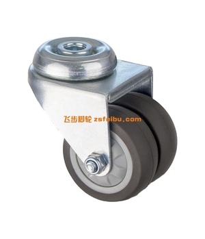 规格为轻型PU，TPR双轮的产品,编号B2843008-2