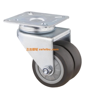 规格为轻型PU，TPR双轮的产品,编号B30440010-2