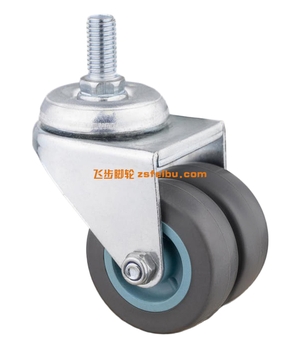 规格为轻型PU，TPR双轮的产品,编号B46250010-2